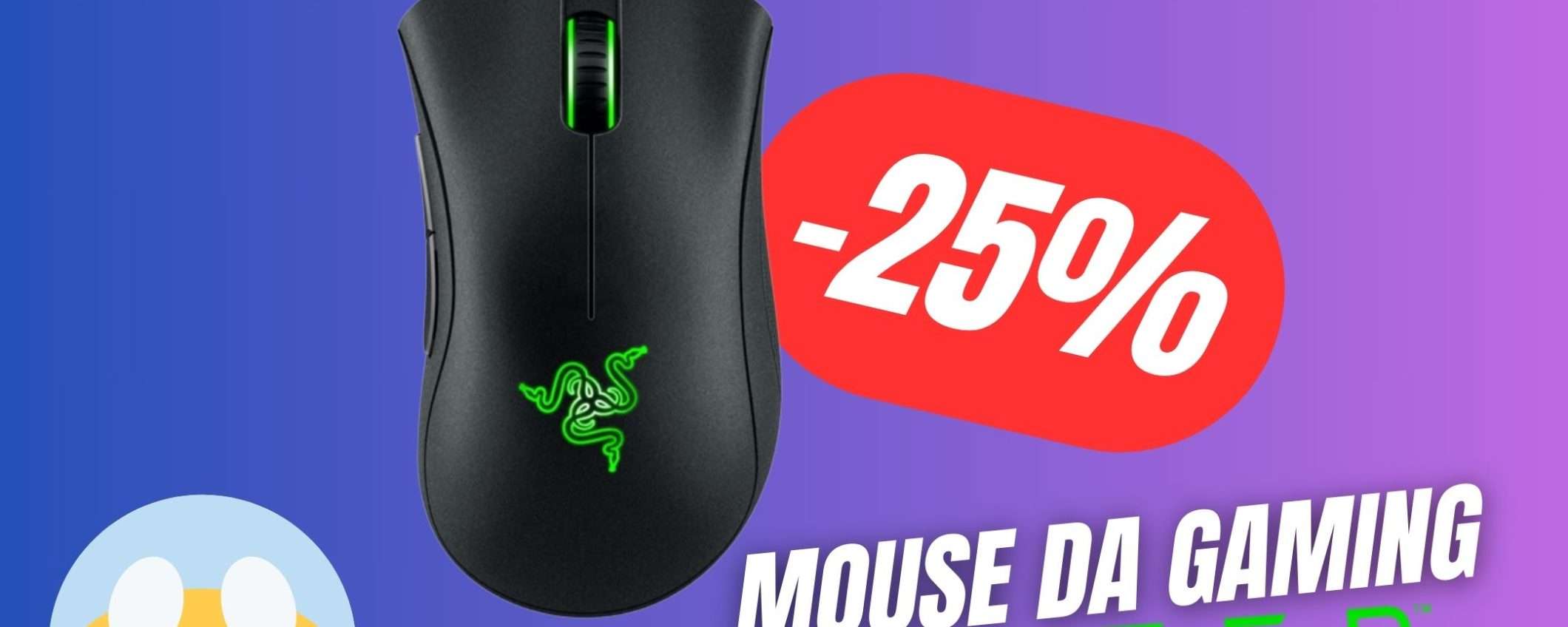 Uno dei Migliori Mouse Razer CROLLA grazie allo SCONTO su Amazon (-25%!) Uno dei Migliori Mouse Razer CROLLA grazie allo SCONTO su Amazon (-25%!)