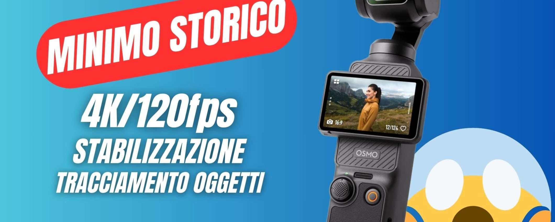 La Videocamera Iper-Tecnologica DJI Osmo Pocket 3 al MINIMO STORICO su Amazon! La Videocamera Iper-Tecnologica DJI Osmo Pocket 3 al MINIMO STORICO su Amazon!