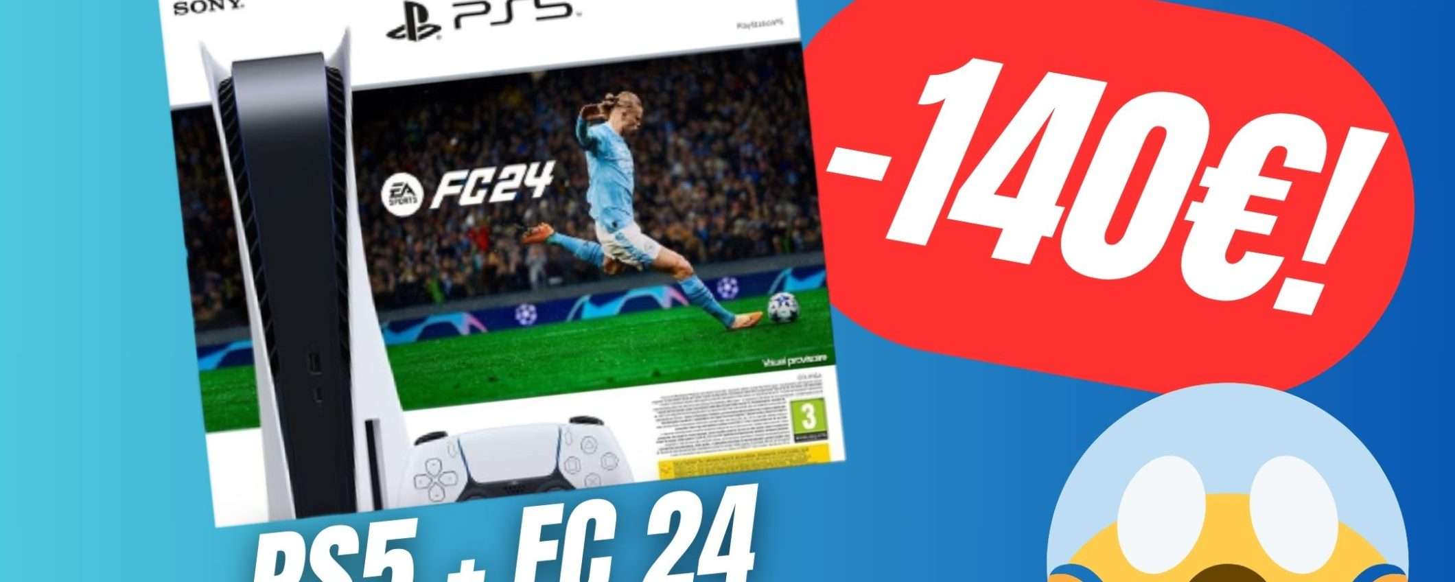 PS5 + FC 24 a un PREZZO CLAMOROSO su eBay! (-140€) PS5 + FC 24 a un PREZZO CLAMOROSO su eBay! (-140€)