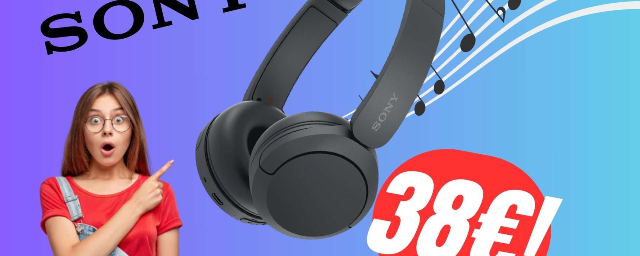 Prezzo FOLLE per queste Cuffie Sony di alta qualità! (-44%) Prezzo FOLLE per queste Cuffie Sony di alta qualità! (-44%)