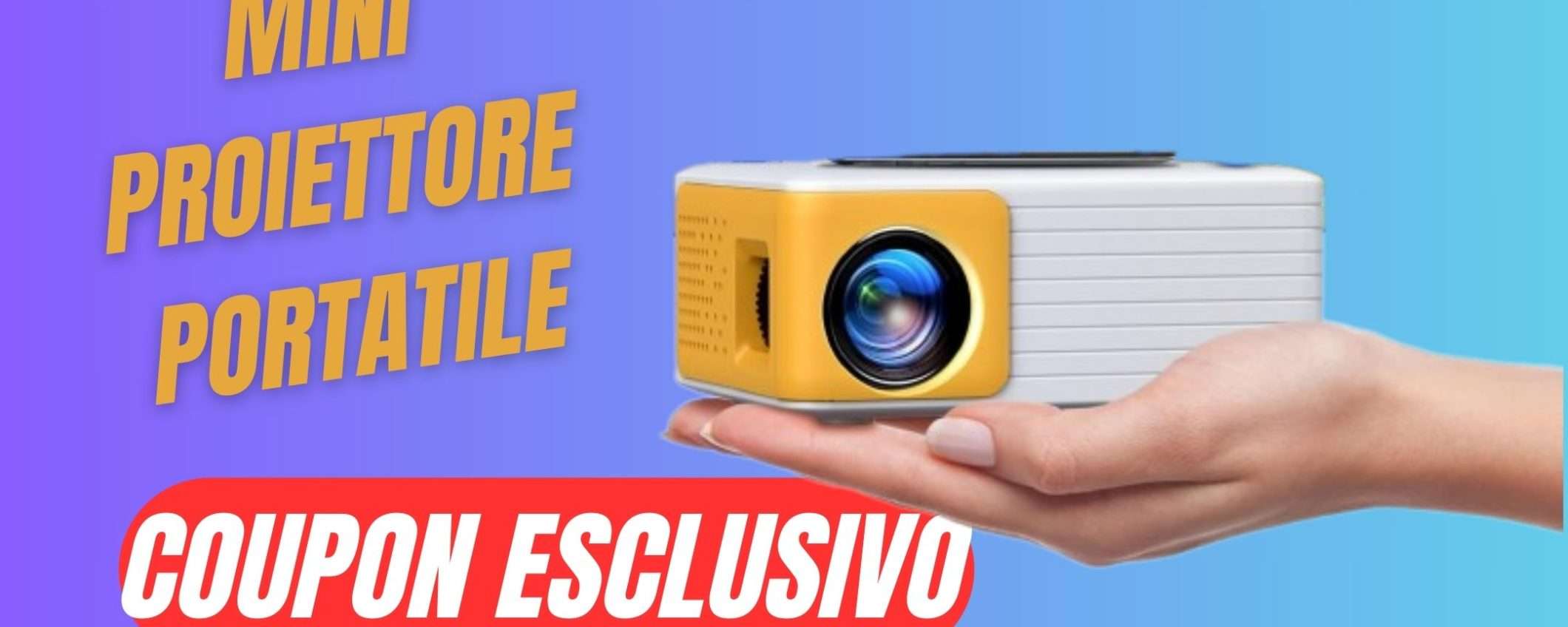 Risparmia 20€ su questo Proiettore Portatile grazie al COUPON esclusivo! Risparmia 20€ su questo Proiettore Portatile grazie al COUPON esclusivo!