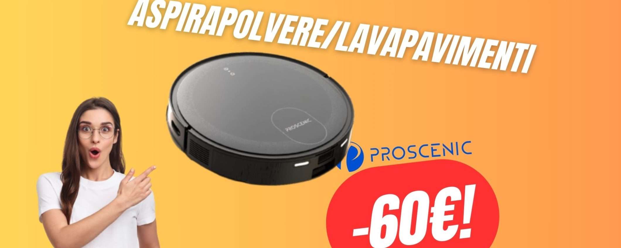 Addio pulizie domestiche con questo Aspirapolvere-Lavapavimenti Proscenic! (-60€) Addio pulizie domestiche con questo Aspirapolvere-Lavapavimenti Proscenic! (-60€)