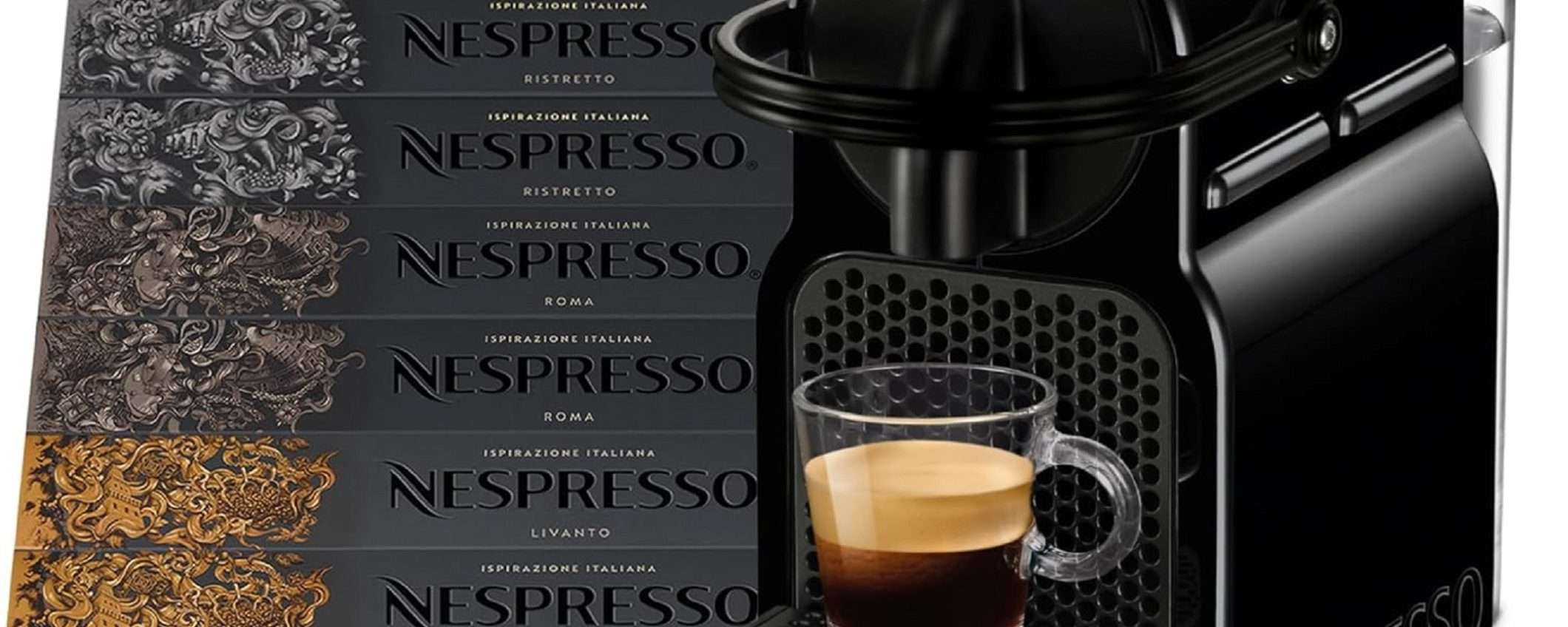 Macchina da caffè DeLonghi Inissia + 100 capsule selezione Ispirazione Italiana a un prezzo ASSURDO! Macchina da caffè DeLonghi Inissia + 100 capsule selezione Ispirazione Italiana a un prezzo ASSURDO!