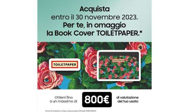 Cover omaggio Galaxy Tab S9 FE