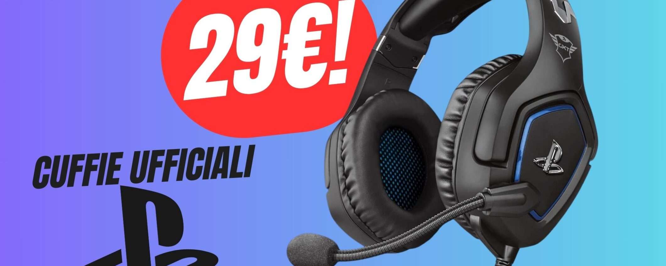 Le Cuffie Ufficiali di PlayStation CROLLANO a meno di 30€! Le Cuffie Ufficiali di PlayStation CROLLANO a meno di 30€!