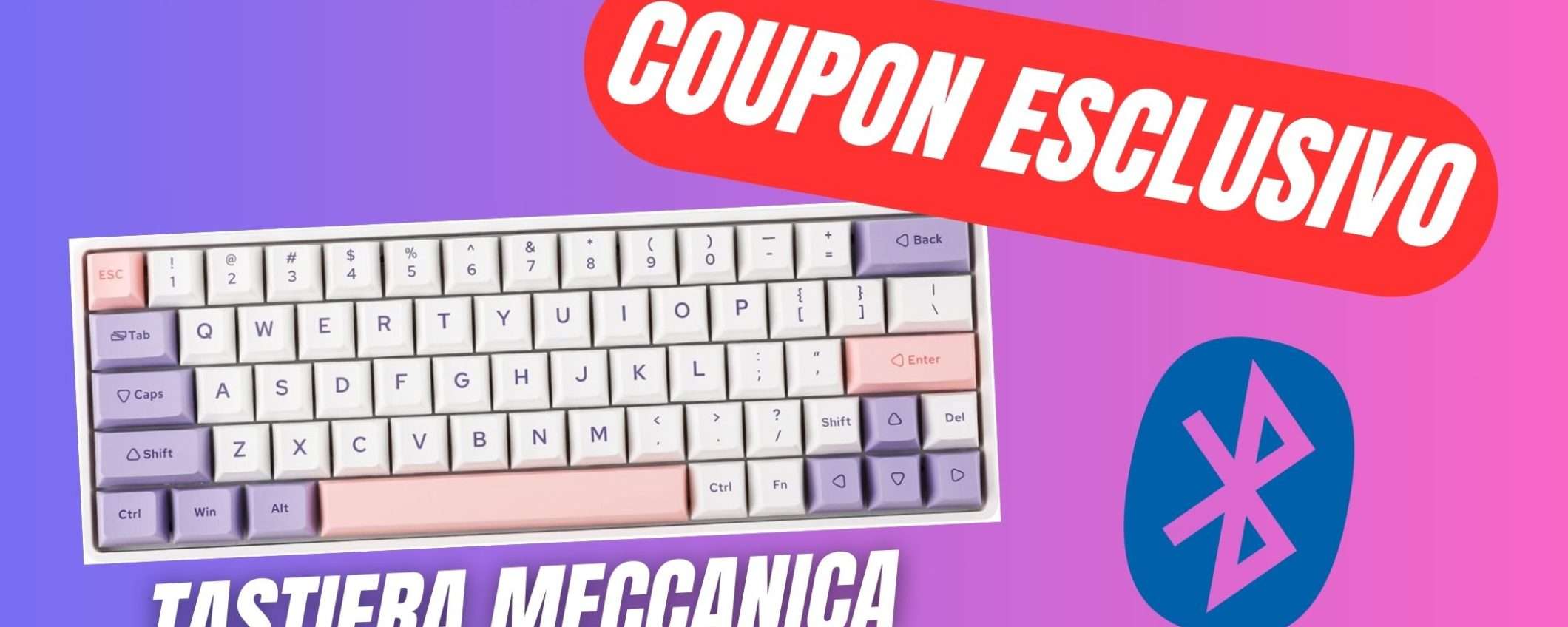Questa Tastiera Meccanica è completa (e costa solo 61€ grazie al COUPON ESCLUSIVO) Questa Tastiera Meccanica è completa (e costa solo 61€ grazie al COUPON ESCLUSIVO)