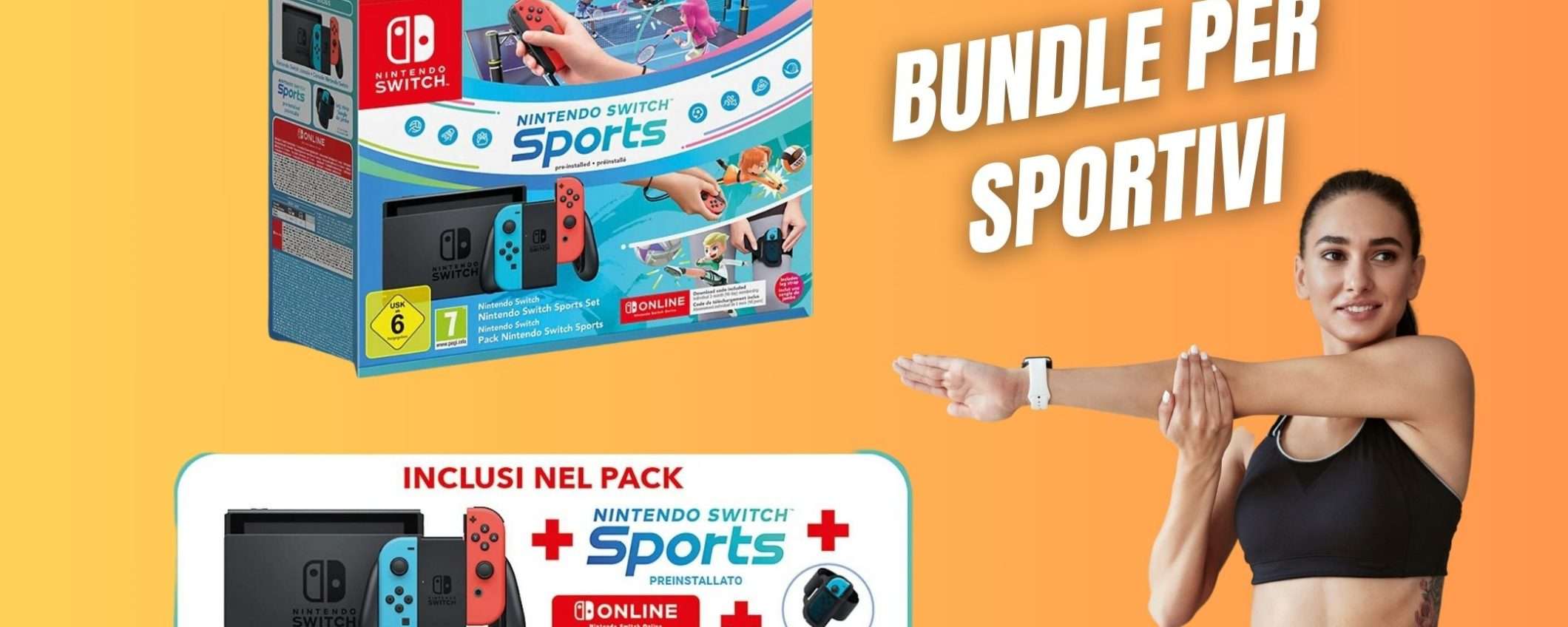 Il bundle Nintendo Switch per gli Sportivi è ora SCONTATISSIMO! Il bundle Nintendo Switch per gli Sportivi è ora SCONTATISSIMO!