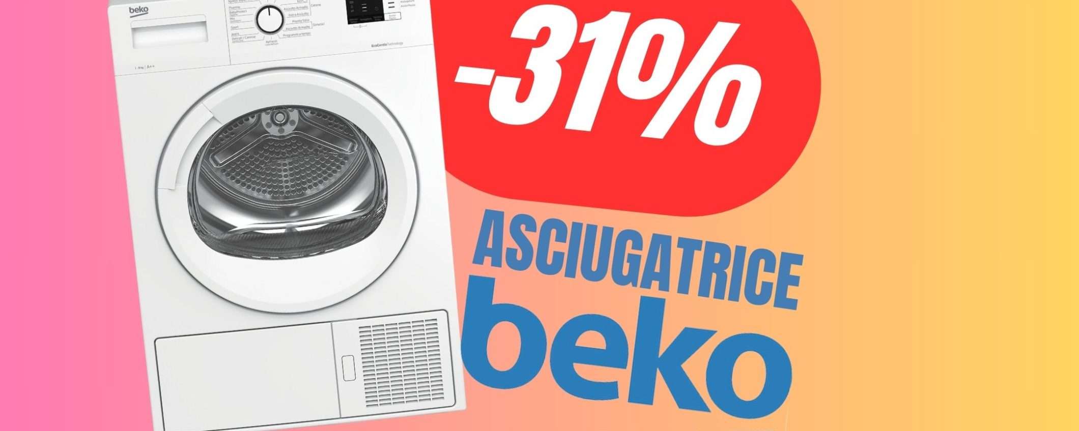 Questa Asciugatrice Beko CROLLA del 31% grazie allo sconto eBay!