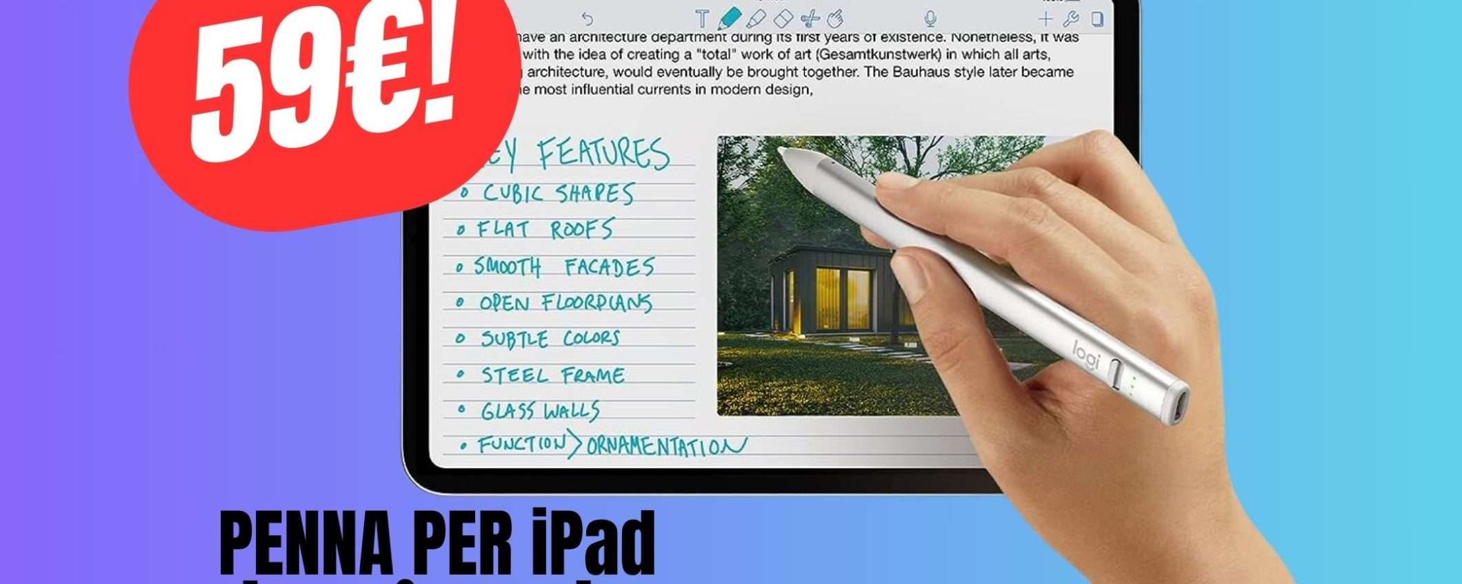 Vuoi una Apple Pencil ma costa troppo? Compra Logitech Crayon (ora in sconto a 59€!) Vuoi una Apple Pencil ma costa troppo? Compra Logitech Crayon (ora in sconto a 59€!)
