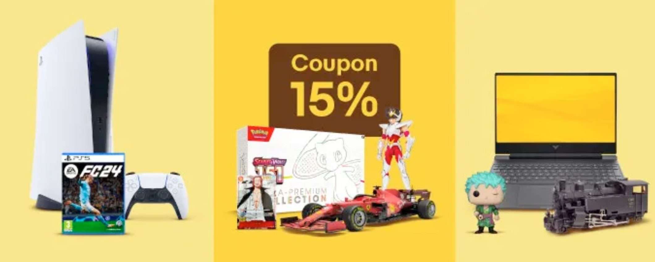 Su eBay è la FESTA DELLE PASSIONI: risparmi il 15% su gaming e geek Su eBay è la FESTA DELLE PASSIONI: risparmi il 15% su gaming e geek