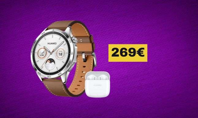 Huawei Watch GT4 + Freebuds SE 2 in offerta ad un PREZZO WOW su Amazon Huawei Watch GT4 + Freebuds SE 2 in offerta ad un PREZZO WOW su Amazon