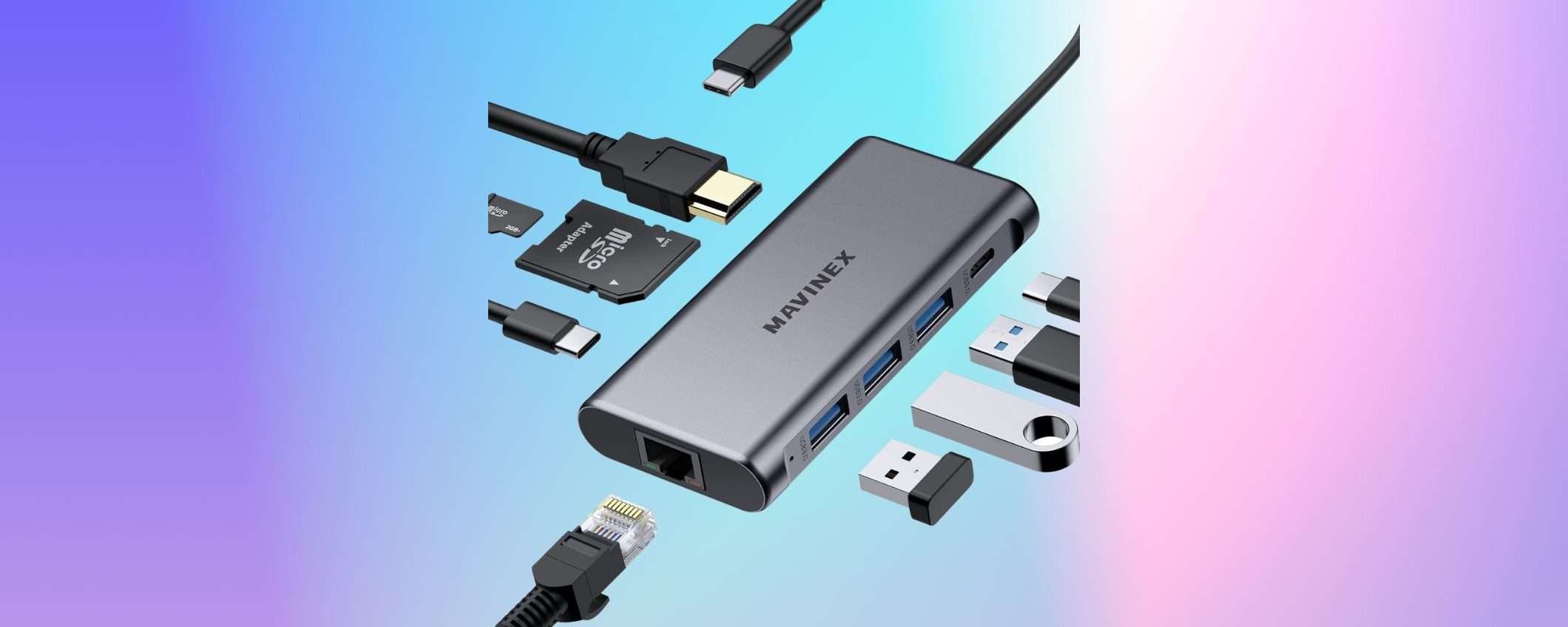 HUB USB-C 9-in-1 al 50% di SCONTO su Amazon (Coupon) HUB USB-C 9-in-1 al 50% di SCONTO su Amazon (Coupon)