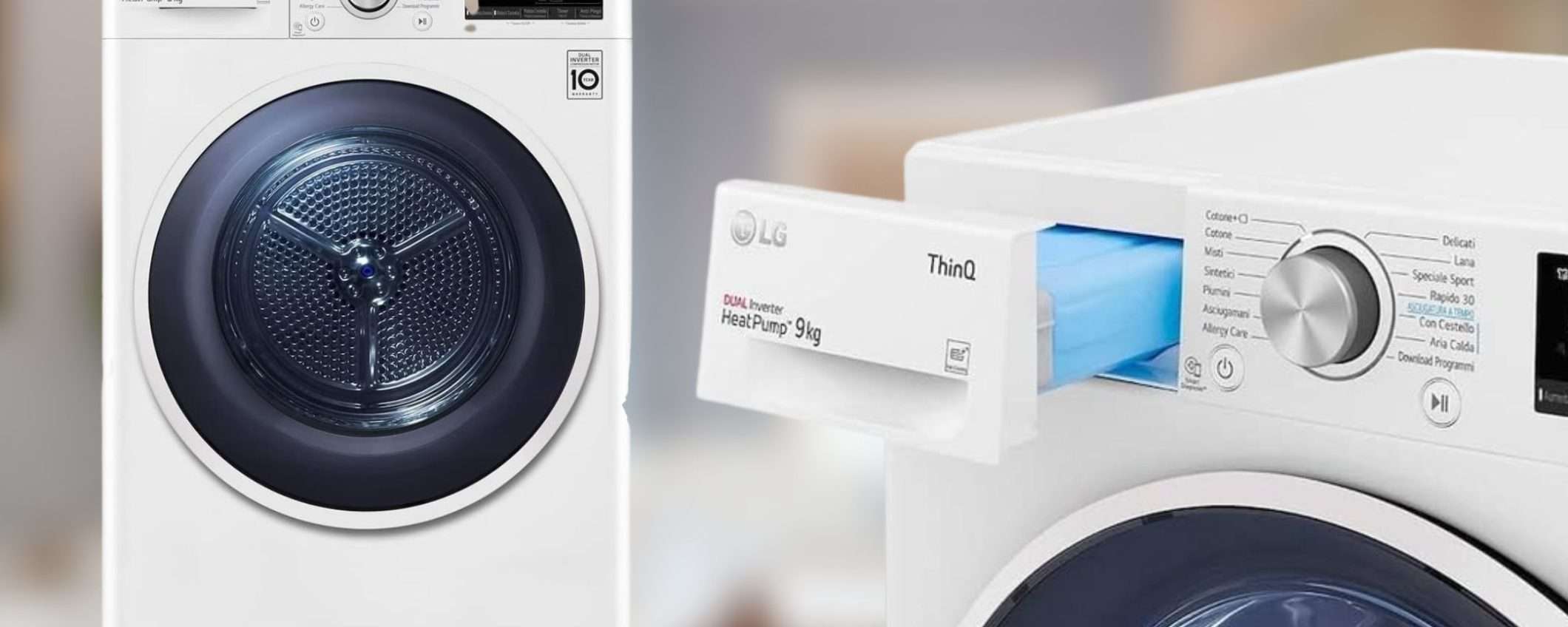 LG: una BOMBA di asciugatrice SMART in sconto del 50% su Amazon (9KG) LG: una BOMBA di asciugatrice SMART in sconto del 50% su Amazon (9KG)