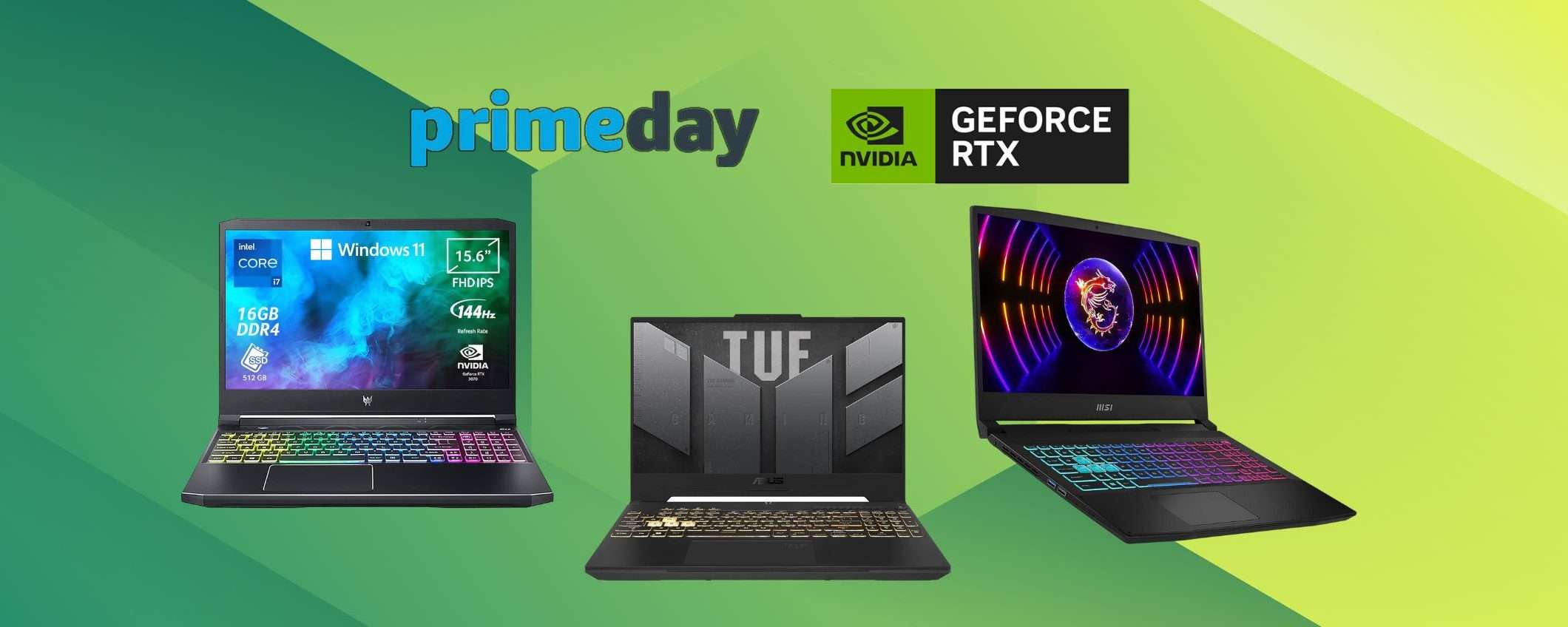 Festa delle offerte Prime: i migliori laptop con GeForce RTX Festa delle offerte Prime: i migliori laptop con GeForce RTX