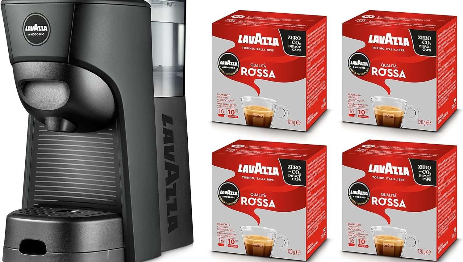 Lavazza A Modo Mio Tiny Eco + 64 capsule in offerta ad un prezzo super Lavazza A Modo Mio Tiny Eco + 64 capsule in offerta ad un prezzo super