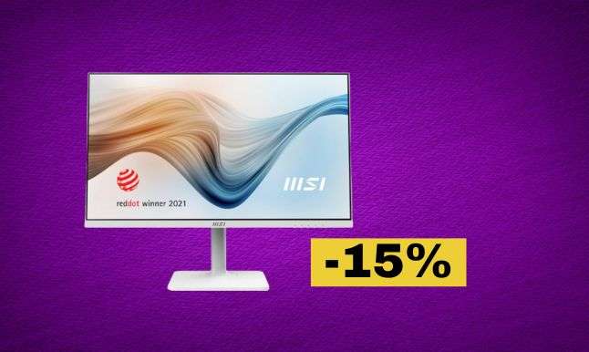 MSI Modern, il super monitor scende di prezzo su Amazon: oggi risparmi MSI Modern, il super monitor scende di prezzo su Amazon: oggi risparmi