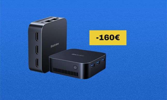 Mini PC in offerta su Amazon: il Blackview MP80 è un tuttofare potente e molto silenzioso Mini PC in offerta su Amazon: il Blackview MP80 è un tuttofare potente e molto silenzioso