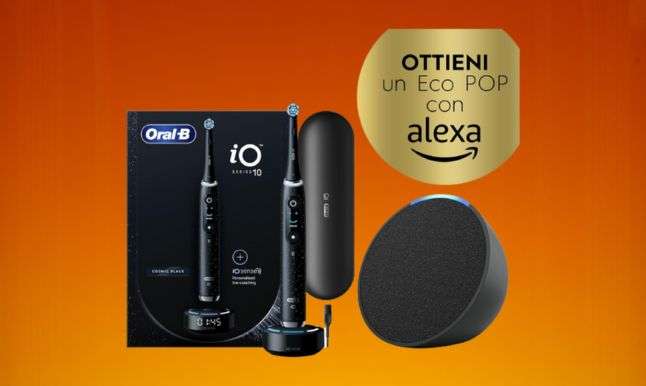 Oral-B iO10 + Echo Pop in super offerta: il re degli spazzolini elettrici Oral-B iO10 + Echo Pop in super offerta: il re degli spazzolini elettrici