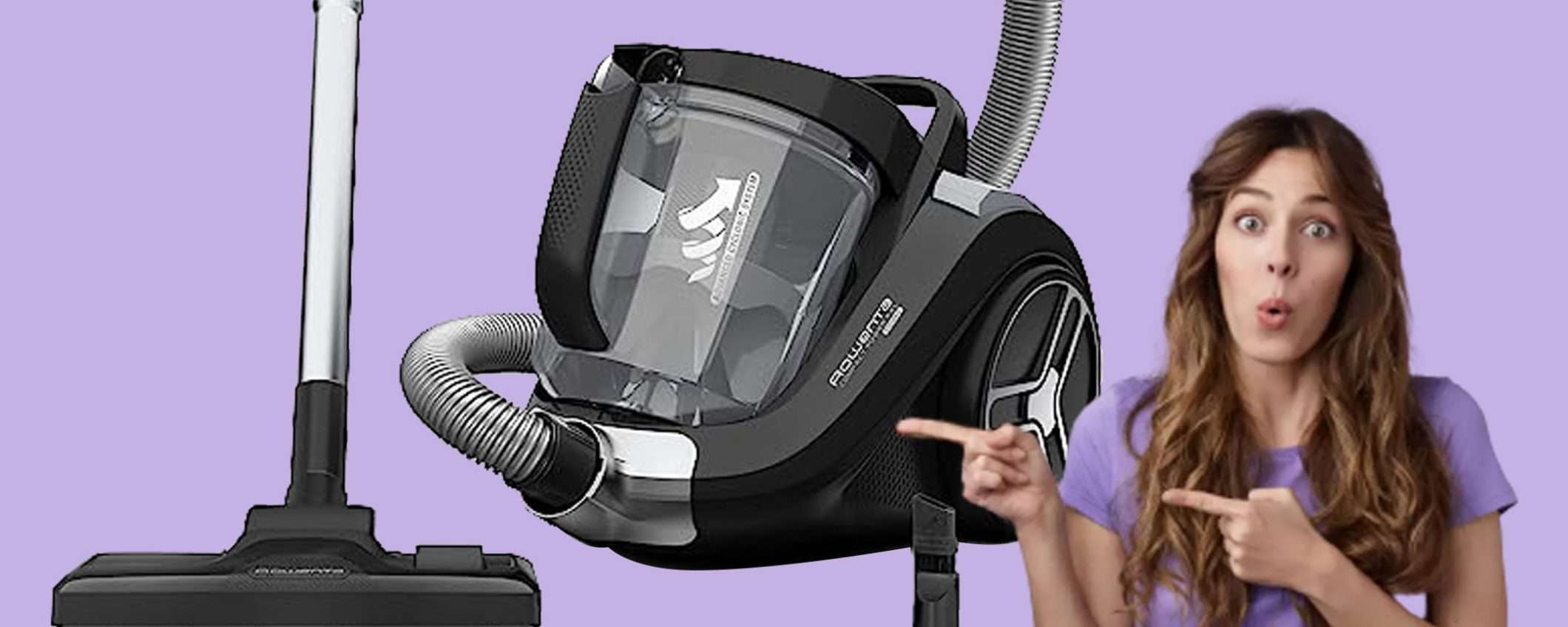 Rowenta Power Cyclonic XXL: l'aspirapolvere potentissima al prezzo SHOCK Rowenta Power Cyclonic XXL: l'aspirapolvere potentissima al prezzo SHOCK