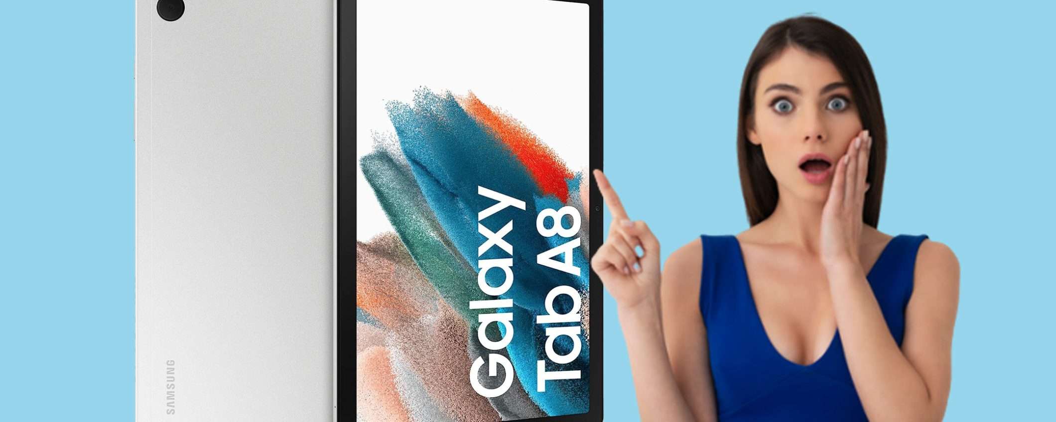 Samsung Galaxy Tab A8 in offerta: OCCASIONE folle (-20%) Samsung Galaxy Tab A8 in offerta: OCCASIONE folle (-20%)