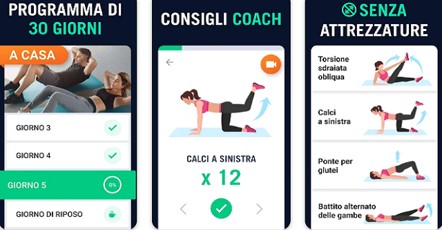 Sfida fitness 30 giorni