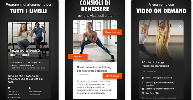 Nike training club:lo sport a 360°