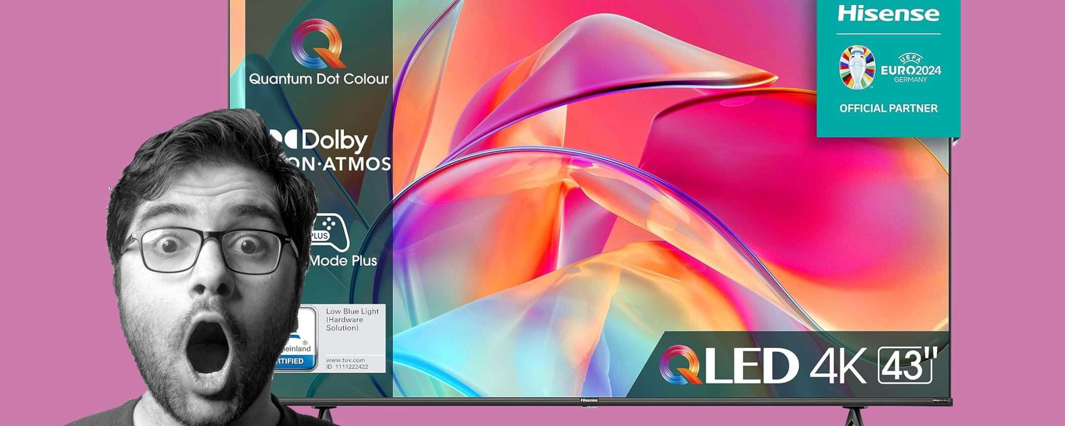 Smart TV Hisense QLED 4K da 43 Smart TV Hisense QLED 4K da 43