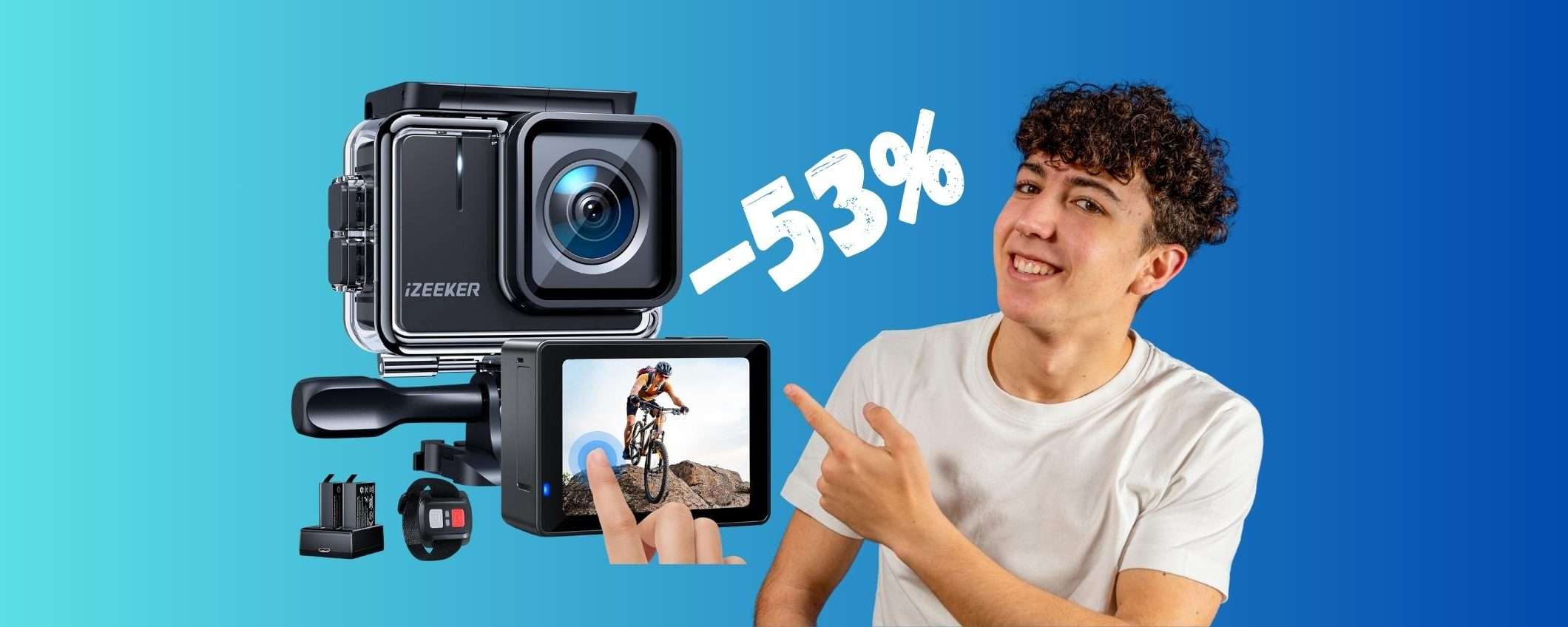 Action Cam impermeabile con risoluzione 4K a 42€ è un AFFARE Action Cam impermeabile con risoluzione 4K a 42€ è un AFFARE