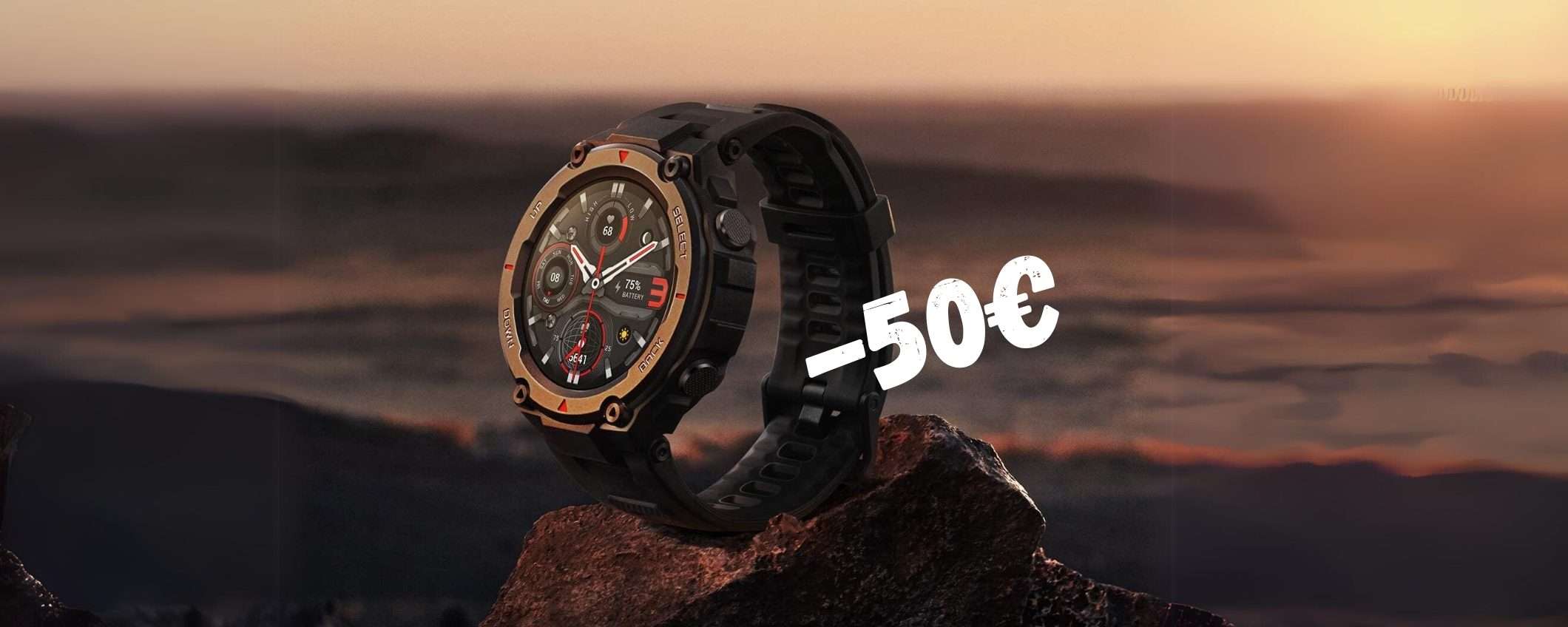 Amazfit T-Rex Pro: 100 modalità di allenamento e GPS (doppio sconto) Amazfit T-Rex Pro: 100 modalità di allenamento e GPS (doppio sconto)