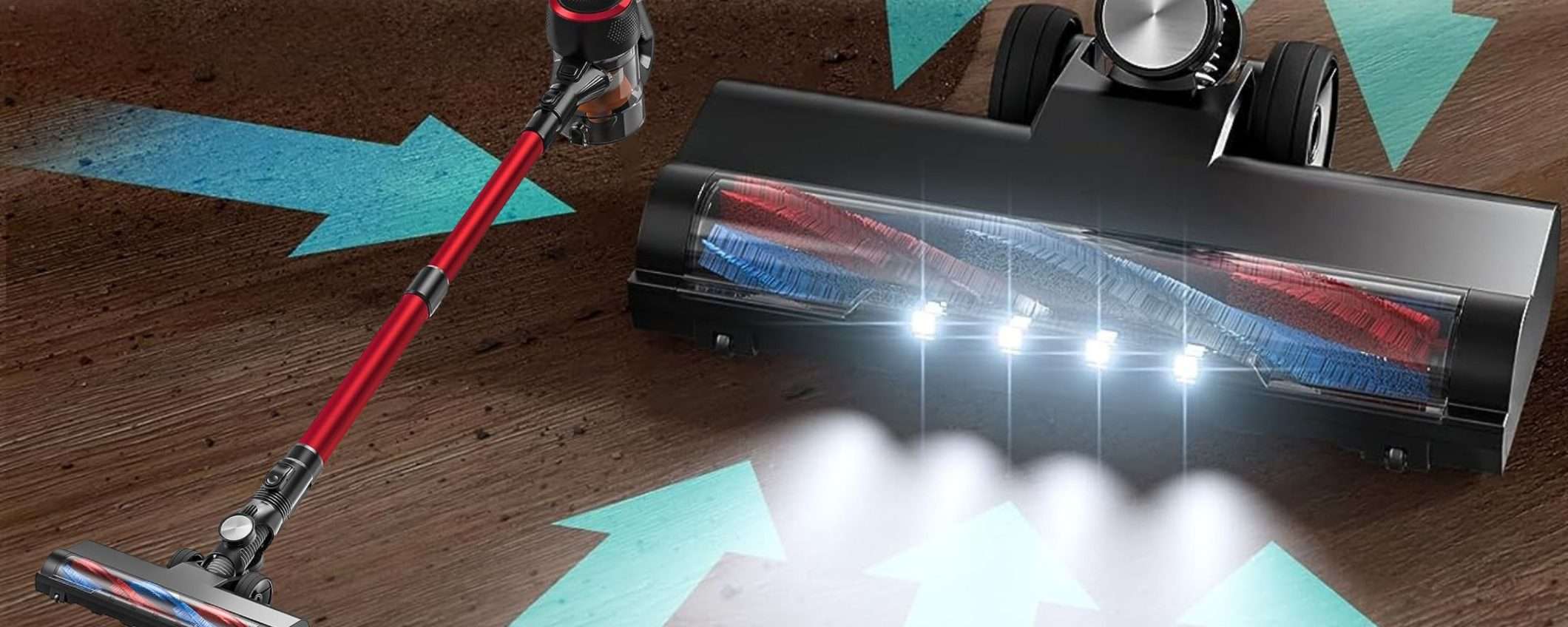 Aspirapolvere senza fili POTENTISSIMO a prezzo assurdo su Amazon (80€) Aspirapolvere senza fili POTENTISSIMO a prezzo assurdo su Amazon (80€)