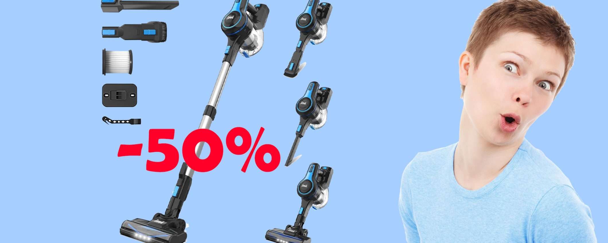 Aspirapolvere senza fili multifunzione a metà prezzo: MEGA sconto Aspirapolvere senza fili multifunzione a metà prezzo: MEGA sconto
