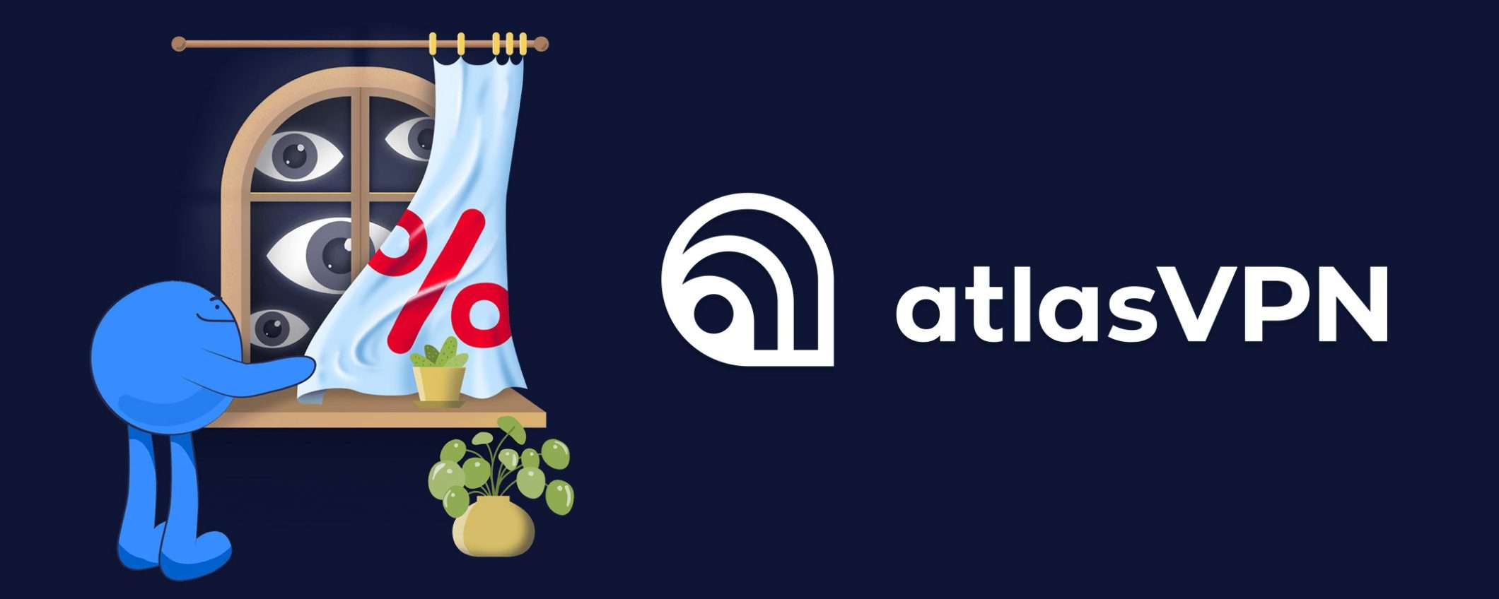 Connessione sicura e server veloci solo con Atlas VPN (85% di sconto)