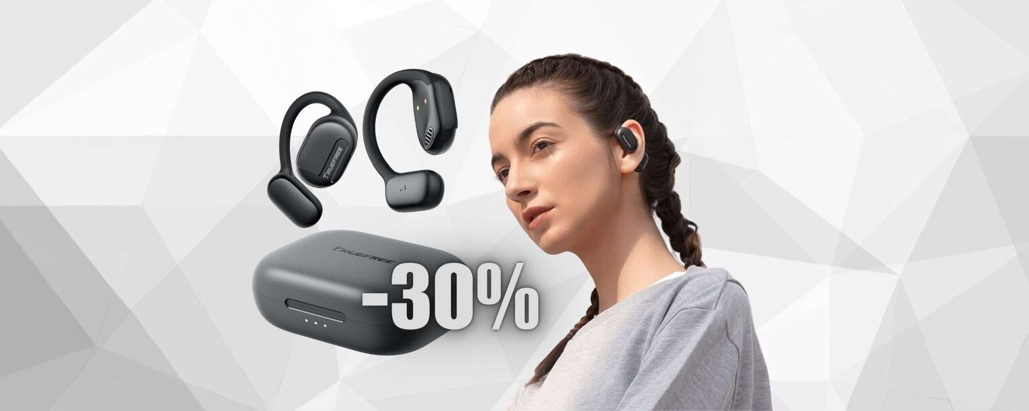 Auricolari Bluetooth con ganci per il massimo del COMFORT (-30%) Auricolari Bluetooth con ganci per il massimo del COMFORT (-30%)