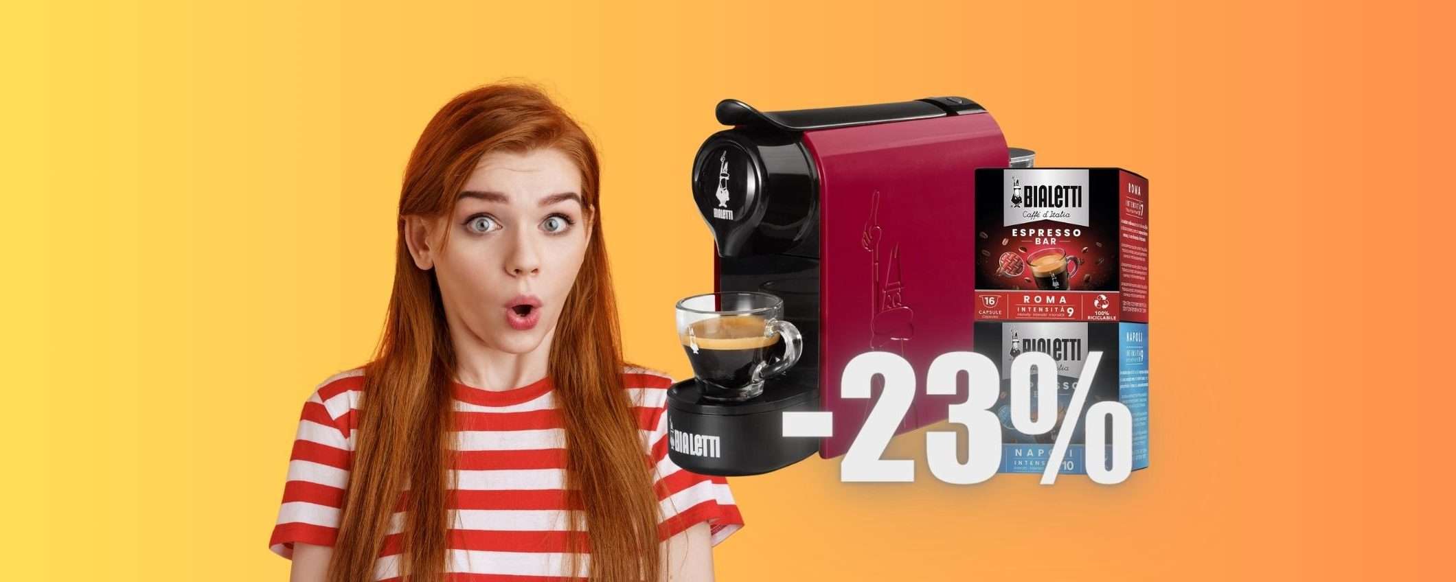 Bialetti Gioia + 32 capsule con lo SCONTO del 23% su Amazon Bialetti Gioia + 32 capsule con lo SCONTO del 23% su Amazon