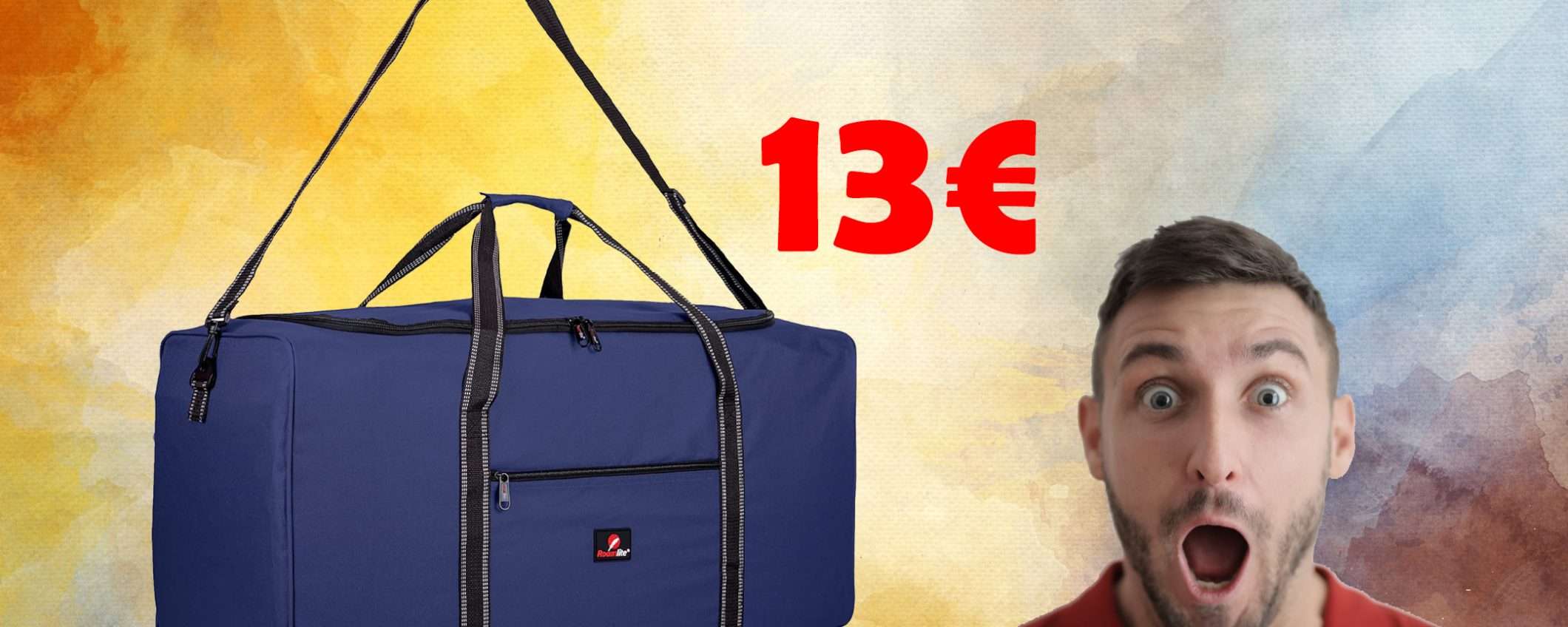 Borsone da viaggio e palestra XL da 70 litri: sconto totale del 62% Borsone da viaggio e palestra XL da 70 litri: sconto totale del 62%