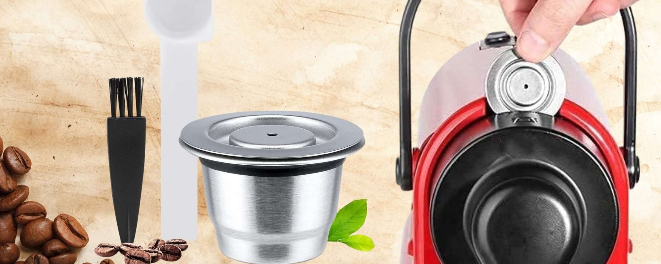 La capsula ETERNA compatibile Nespresso SPOPOLA: risparmi un sacco sul caffè La capsula ETERNA compatibile Nespresso SPOPOLA: risparmi un sacco sul caffè