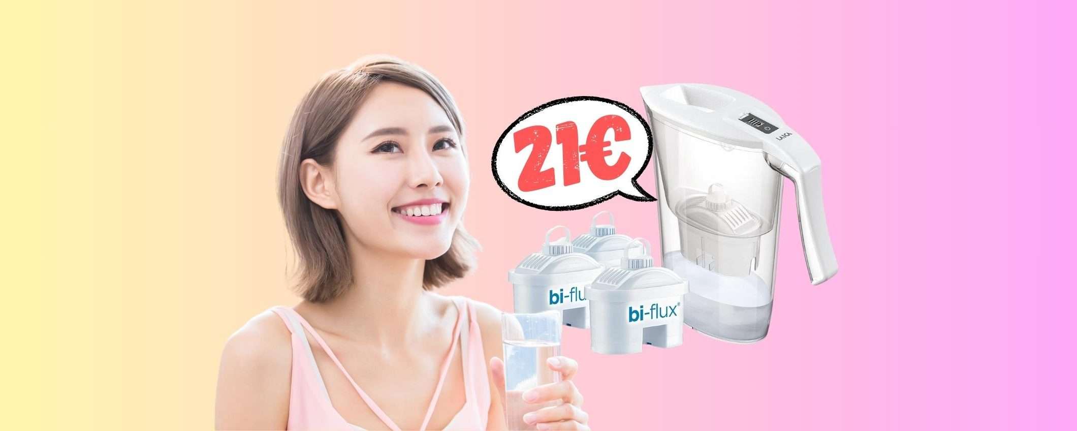 Caraffa filtrante Laica con 3 filtri a PREZZO MINI, solo 21€ Caraffa filtrante Laica con 3 filtri a PREZZO MINI, solo 21€