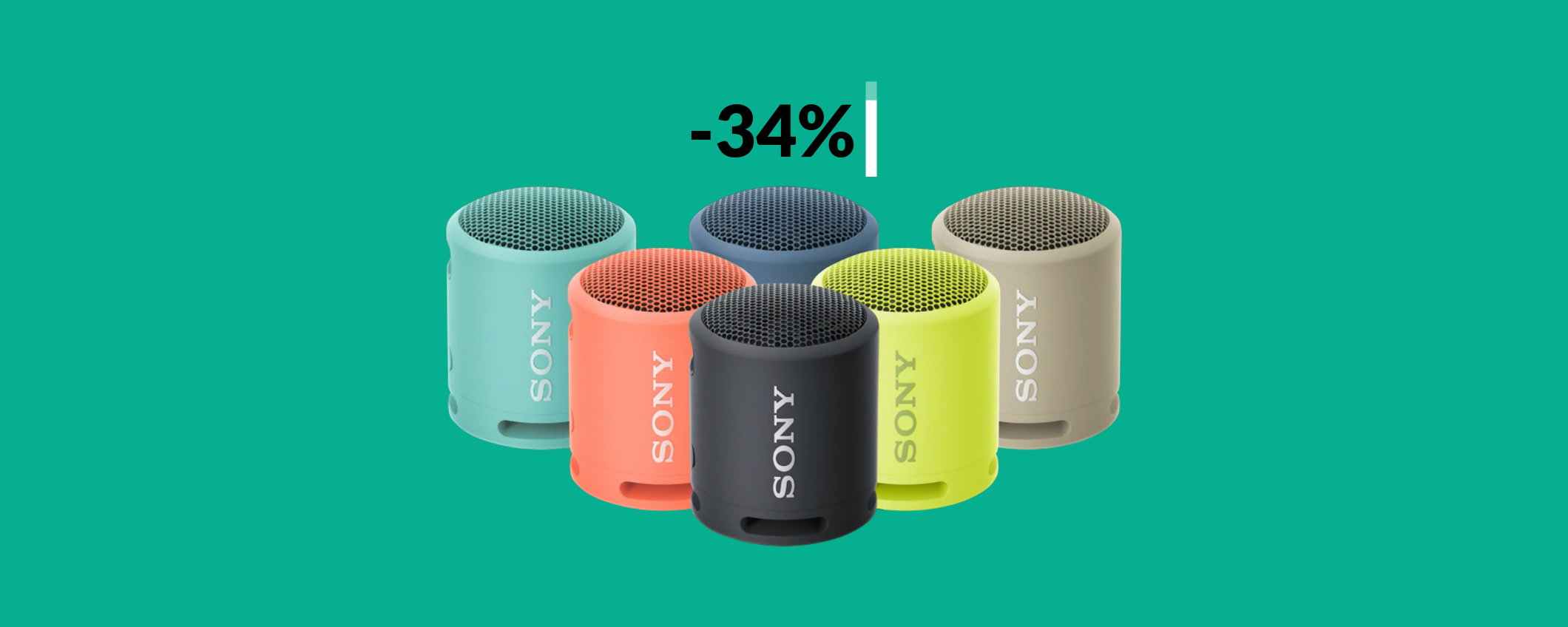 Cassa Bluetooth Sony impermeabile e con bassi potentissimi (39€) Cassa Bluetooth Sony impermeabile e con bassi potentissimi (39€)