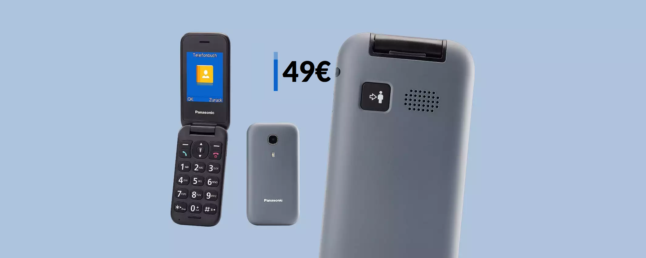 Cellulare Panasonic con tasto di EMERGENZA: il prezzo precipita Cellulare Panasonic con tasto di EMERGENZA: il prezzo precipita