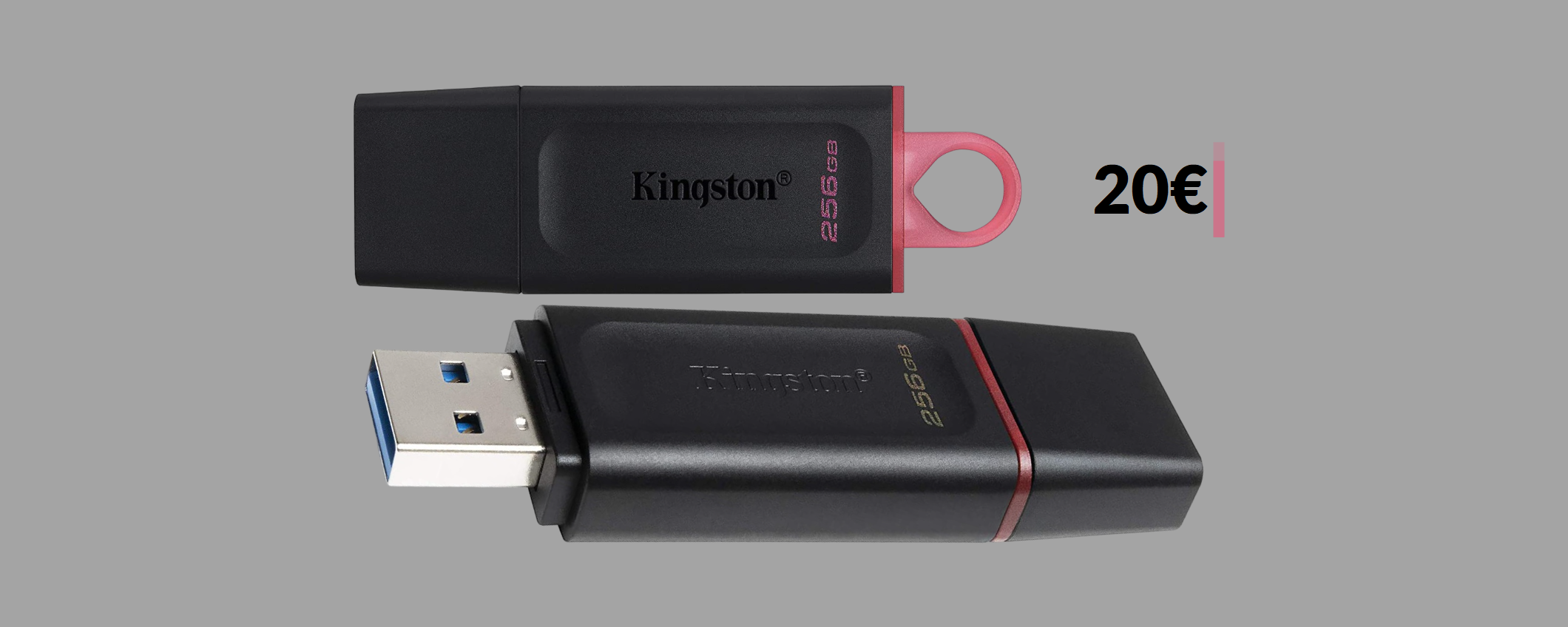 Chiavetta USB 256GB a soli 20€: memoria che non finisce MAI