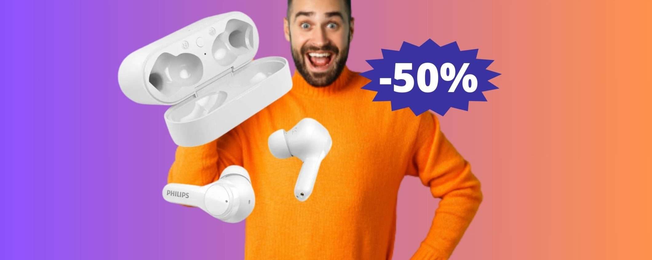 Auricolari Philips True Wireless: sconto FOLLE del 50% su Amazon Auricolari Philips True Wireless: sconto FOLLE del 50% su Amazon