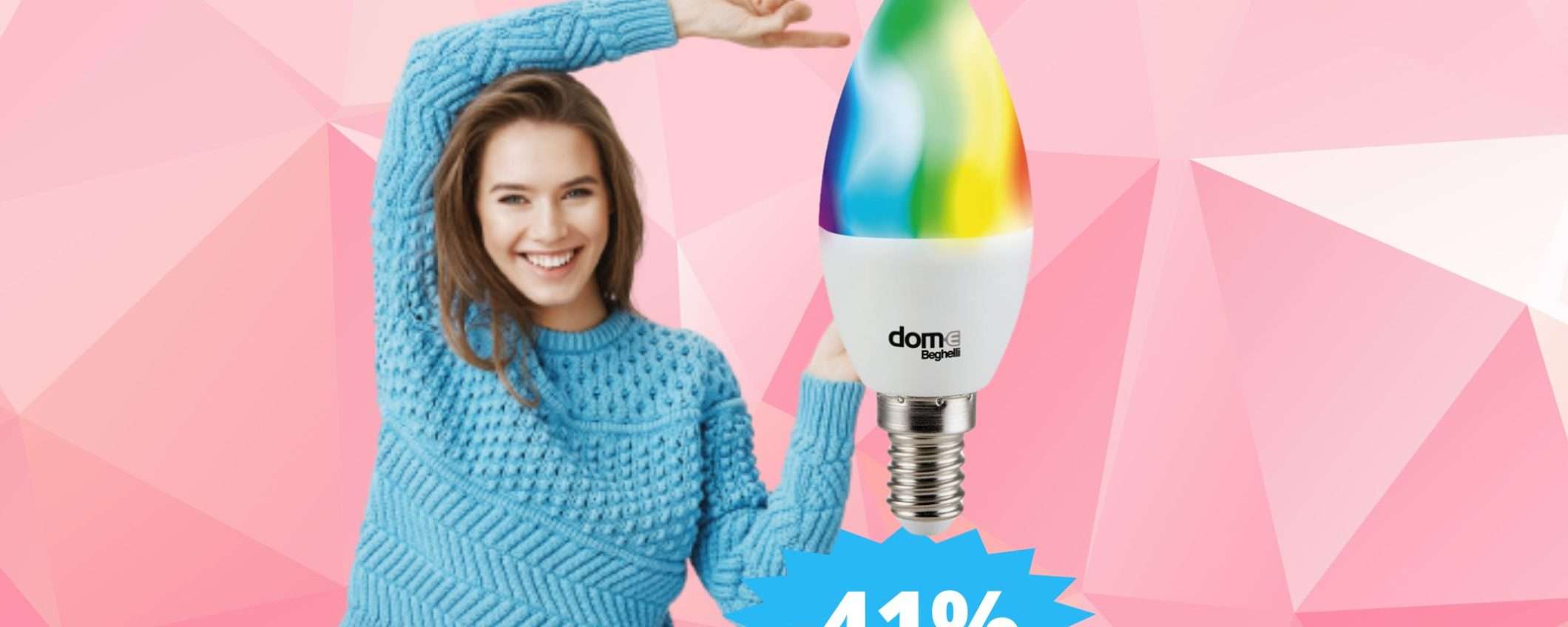Lampadina Smart LED Beghelli: MEGA sconto del 41% su Amazon Lampadina Smart LED Beghelli: MEGA sconto del 41% su Amazon