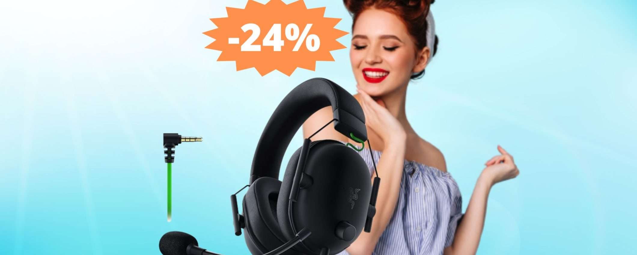 Cuffie Razer BlackShark V2 X: SUPER sconto del 24% su Amazon Cuffie Razer BlackShark V2 X: SUPER sconto del 24% su Amazon