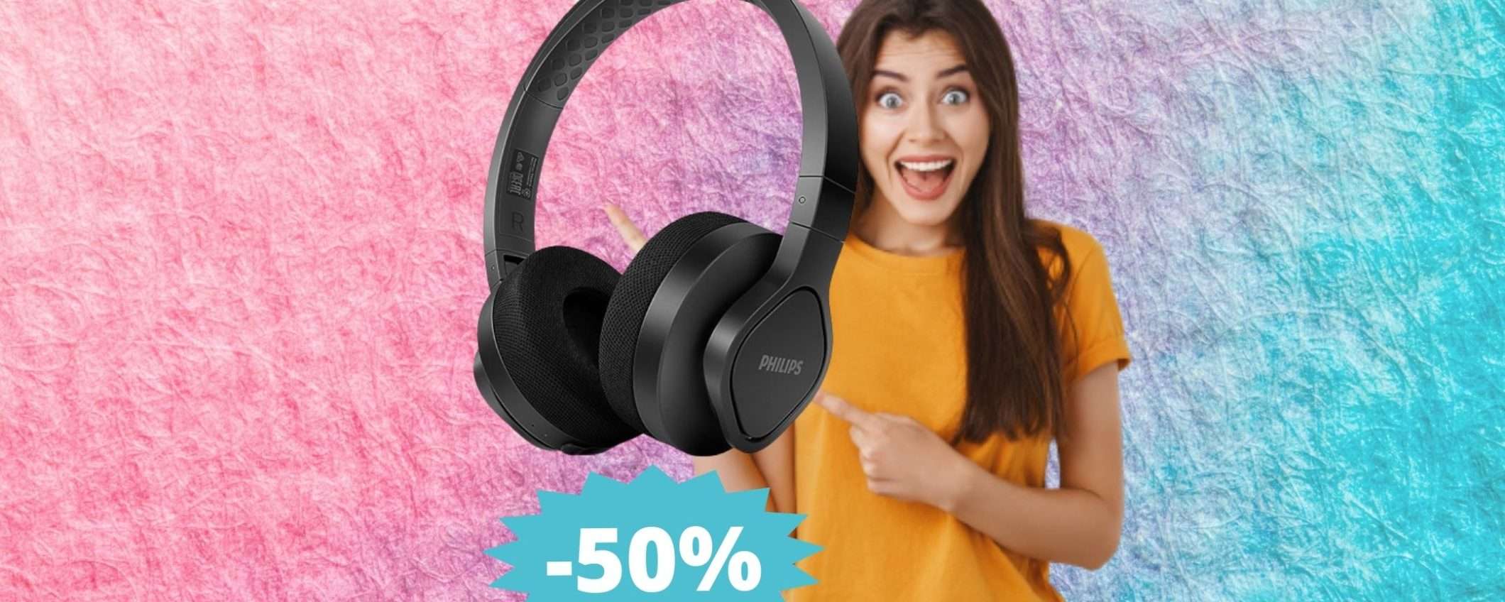 Cuffie sportive Philips on-ear: un AFFARE da prendere al volo (-50%) Cuffie sportive Philips on-ear: un AFFARE da prendere al volo (-50%)