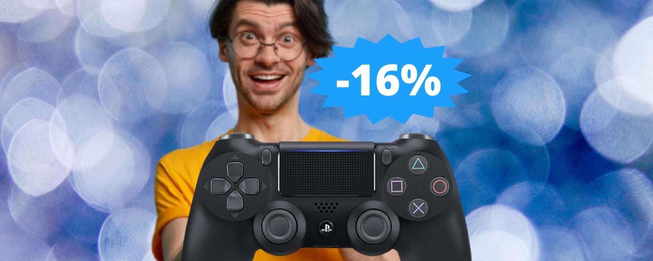 Dualshock controller wireless per PS4: 16% di sconto su Amazon Dualshock controller wireless per PS4: 16% di sconto su Amazon