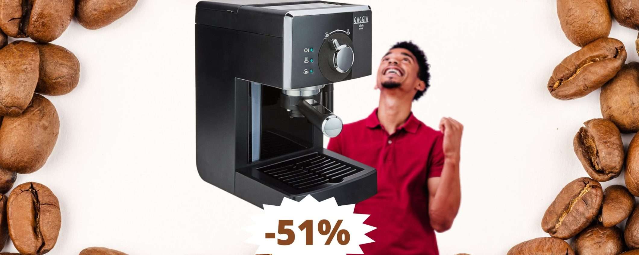 Gaggia Viva Style: prezzo STRACCIATO su Amazon (-51%) Gaggia Viva Style: prezzo STRACCIATO su Amazon (-51%)