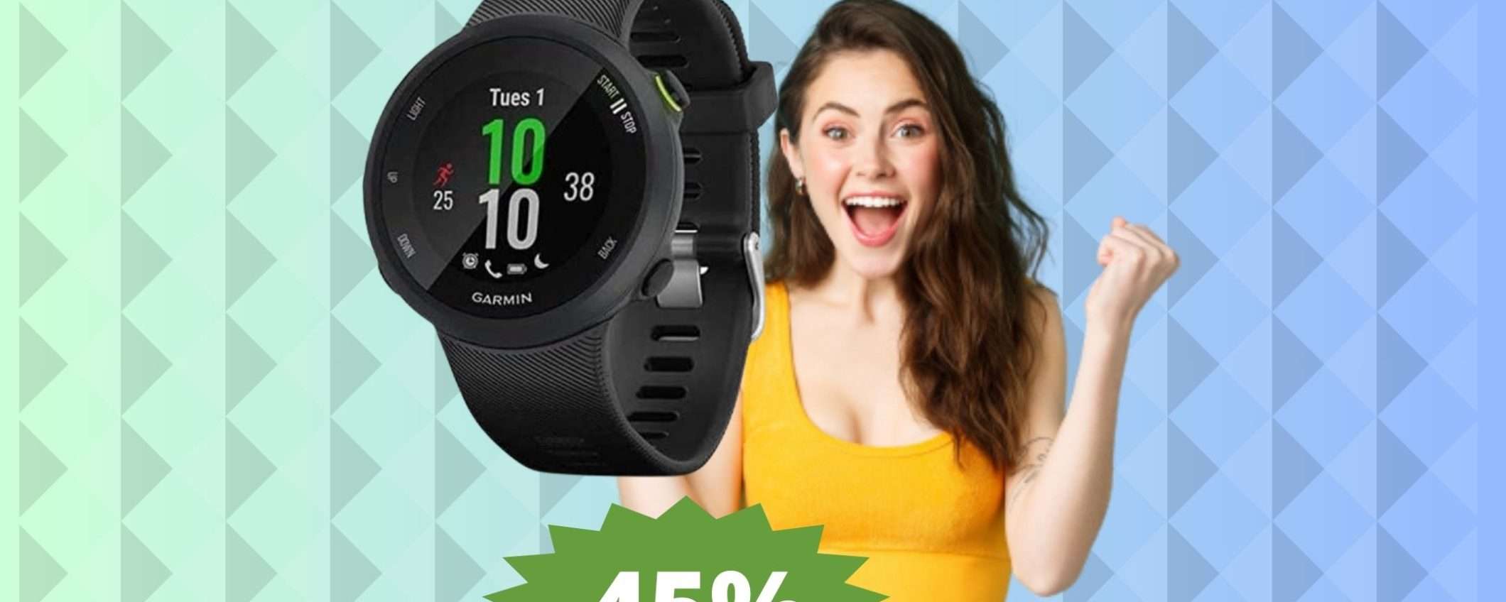 Garmin Forerunner 45: IMBATTIBILE  a questo prezzo (-45%)