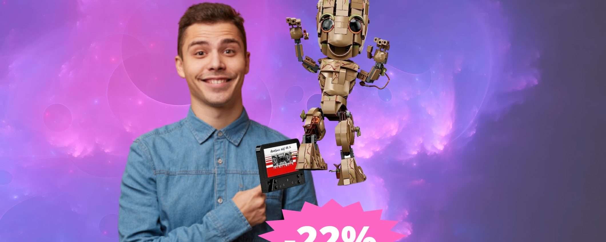 LEGO Marvel io sono Groot: SUPER sconto del 22% LEGO Marvel io sono Groot: SUPER sconto del 22%