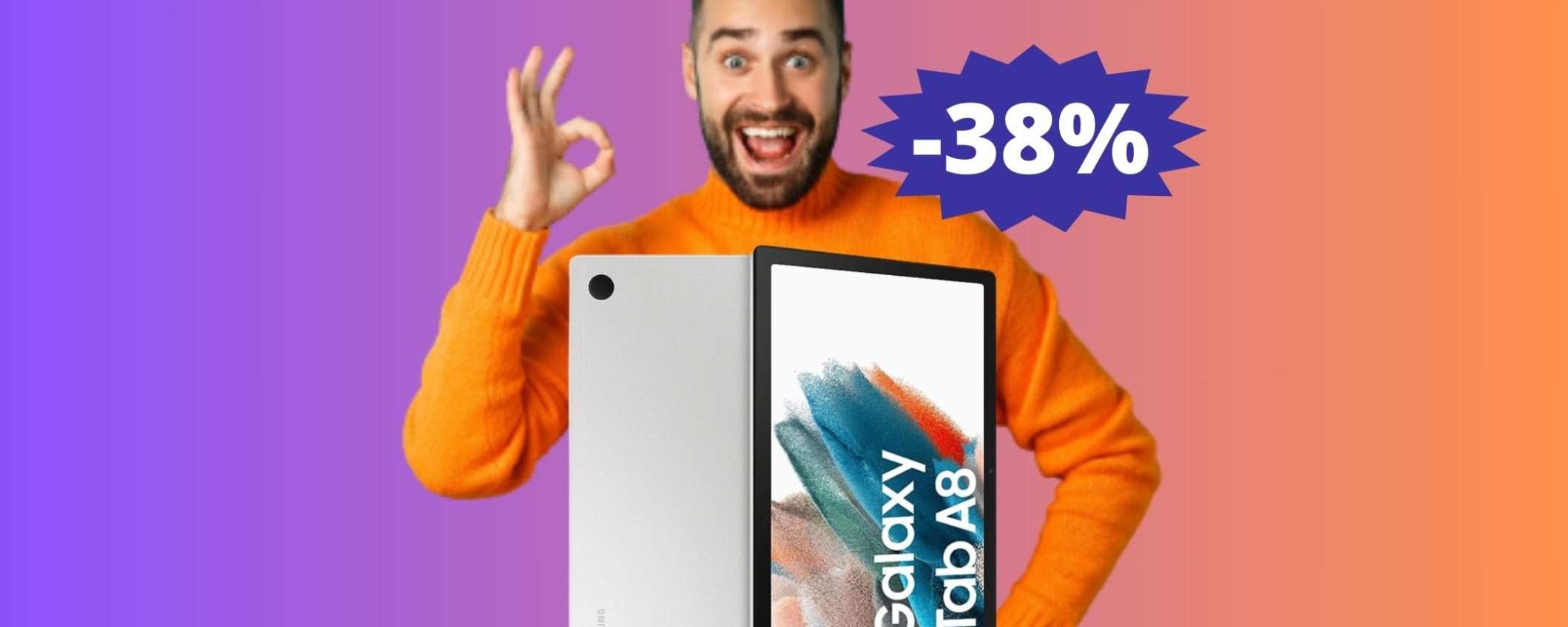 Samsung Galaxy Tab A8: solo 173€ per la versione con 3/64GB su eBay