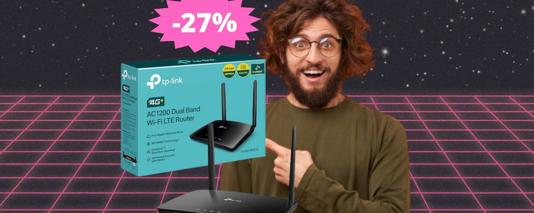 TP-Link Archer MR550: il router 4G+ DEFINITIVO a questo prezzo TP-Link Archer MR550: il router 4G+ DEFINITIVO a questo prezzo